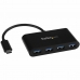 4-Port USB Hub Startech HB30C4AB Black