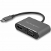 Αντάπτορας USB C σε VGA/HDMI Startech CDP2HDVGA Μαύρο 4K Ultra HD