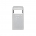 USB stick Kingston DTMC3G2/64GB Sleutelhanger Zilverkleurig Zwart 64 GB