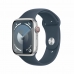 Chytré hodinky Apple Watch Series 9 + Cellular Modrý Stříbřitý 45 mm