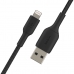 Cablu USB la Lightning Belkin CAA002BT1MBK 1 m