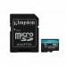 Paměťová karta Micro SD s adaptérem Kingston Canvas Go! Plus 128 GB