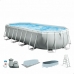 Detachable Pool Intex Prism Frame 610 x 122 x 305 cm 18.202 l Grey Oval