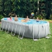 Detachable Pool Intex Prism Frame 610 x 122 x 305 cm 18.202 l Grey Oval