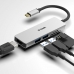 USB Centrmezgls C D-Link DUB-M530 4K Ultra HD Pelēks