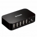 7-Port USB Hub D-Link DUB-H7 Melns