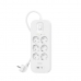 Pistikupesa - 6 Pistikupesa Lülitiga Belkin Connect SRB002VF2M Valge (2 m)