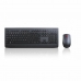 Tastatur mit Drahtloser Maus Lenovo 4X30H56823 Qwerty Spanisch