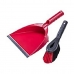 Sweeping Brush and Dustpan Cleaning Set Vileda Red Plastic