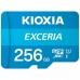 Scheda Di Memoria Micro SD con Adattatore Kioxia Exceria 256 GB UHS-I Classe 10 Azzurro