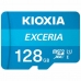 Mikro SD atminties kortelė su adapteriu Kioxia Exceria 128 GB UHS-I 10 klasė Mėlyna