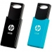 USB Zibatmiņa HP v212w 2 gb. Zils Melns