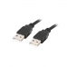 Cablu USB Lanberg CA-USBA-20CU-0010-BK Negru 1 m (1 Unități)