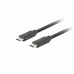 Cablu USB-C Lanberg CA-CMCM-32CU-0018-BK Negru 1,8 m