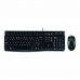 Tangentbord med optisk mus Logitech 920-002550 USB Svart Qwerty Spanska