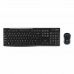 Tastatur med Trådløs Mus Logitech MK270 Svart Spansk Spansk Qwerty