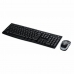 Keyboard and Wireless Mouse Logitech MK270 Black Spanish Spanish Qwerty