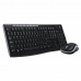 Kлаиатура с безжична мишка Logitech MK270 Безжичен Черен Испанска Qwerty