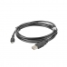 Cable USB a micro USB Lanberg CA-USBM-10CC-0018-BK Negro 1,8 m (1 unidad)