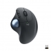 Ergonomische optische Maus Logitech ERGO M575 Schwarz Grau