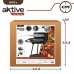 Kulgrill med hjul Aktive Textilene 42 x 76,5 cm Sort