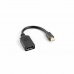 Cablu DisplayPort Mini la DisplayPort Lanberg AD-0003-BK Juoda 12 cm