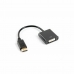 Adaptador DisplayPort para adaptador DVI Lanberg AD-0007-BK Preto 10 cm