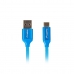 Cavo USB A con USB-C Lanberg CA-USBO-22CU-0010-BL Azzurro 1 m Quick Charge 3.0 (1 Unità)