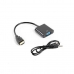 HDMI–VGA Adapter Lanberg AD-0017-BK Fekete