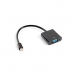 Adaptador Mini DisplayPort para VGA Lanberg AD-0006-BK Preto