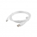 Cabo USB para micro USB Lanberg CA-USBM-10CC-0018-W Branco 1,8 m (1 Unidade)