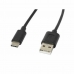 Cable USB A a USB-C Lanberg CA-USBO-10CC-0018-BK Negro 1,8 m (1 unidad)