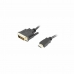 Adaptér HDMI na DVI Lanberg CA-HDDV-20CU-0018-BK Čierna 1,8 m