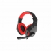 Casque avec Microphone Gaming Natec ARGON 100 3,5 mm Noir Rouge