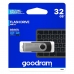 USB-tikku GoodRam UTS2 5 MB/s-20 MB/s Musta Hopeinen 32 GB