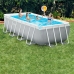 Detachable Pool Intex Prism Frame 10.874 l Grey 488 x 244 x 107 cm