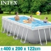 Басейн Подвижен Intex 8.418 l Квадратен 400 x 200 x 122 cm