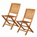 Folding Chair Aktive Akaasia 2 osaa 46 x 59 x 59 cm