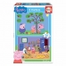 2 kirakós szett   Peppa Pig Cosy corner         28 x 20 cm 48 Darabok