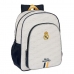 Koululaukku Safta Real Madrid 23/24 Valkoinen 32 x 12 x 38 cm