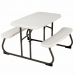 Mesa de picnic Lifetime Plegable Crema Acero 82,5 x 90 x 53,5 cm