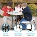 Picnic table Lifetime Foldable Cream Steel 82,5 x 90 x 53,5 cm