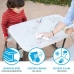 Picnic table Lifetime Foldable Cream Steel 82,5 x 90 x 53,5 cm