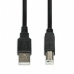 Cabo USB A para USB B Ibox IKU2D Preto 1,8 m