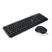 Tastatur og mus Ibox OFFICE KIT II Sort Monochrome Engelsk QWERTY