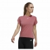 Camiseta de Manga Corta Mujer Adidas trainning Floral  Rosa oscuro