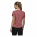 Dames-T-Shirt met Korte Mouwen Adidas trainning Floral  Donkerroze