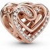 Charm Damă Pandora SPARKLING ENTWINED HEARTS