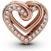 Charm Damă Pandora SPARKLING ENTWINED HEARTS