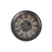 Nástenné hodiny DKD Home Decor Ozubené kolieska Čierna Medený Železo 80 x 8 x 80 cm